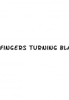 fingers turning black diabetes