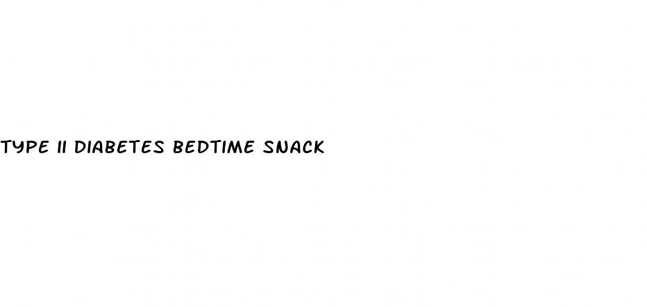 type ii diabetes bedtime snack