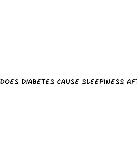 does diabetes cause sleepiness after eating