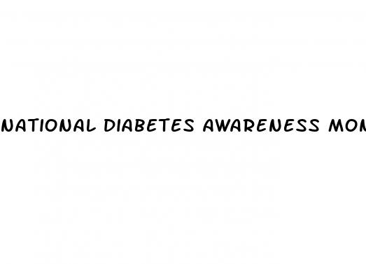 national diabetes awareness month 2023