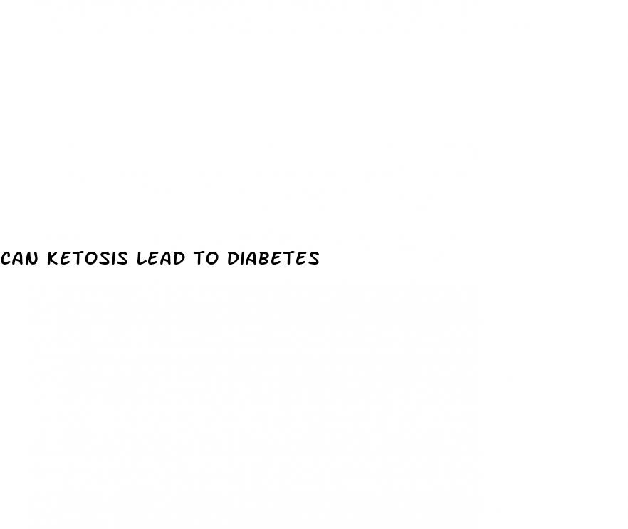 can ketosis lead to diabetes