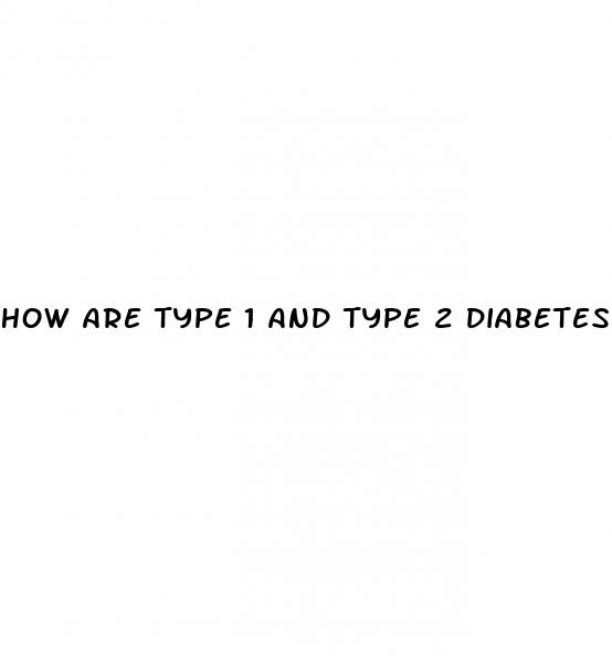 how are type 1 and type 2 diabetes different