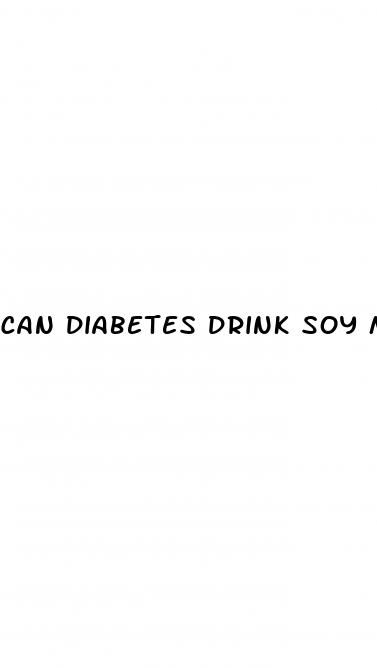 can diabetes drink soy milk