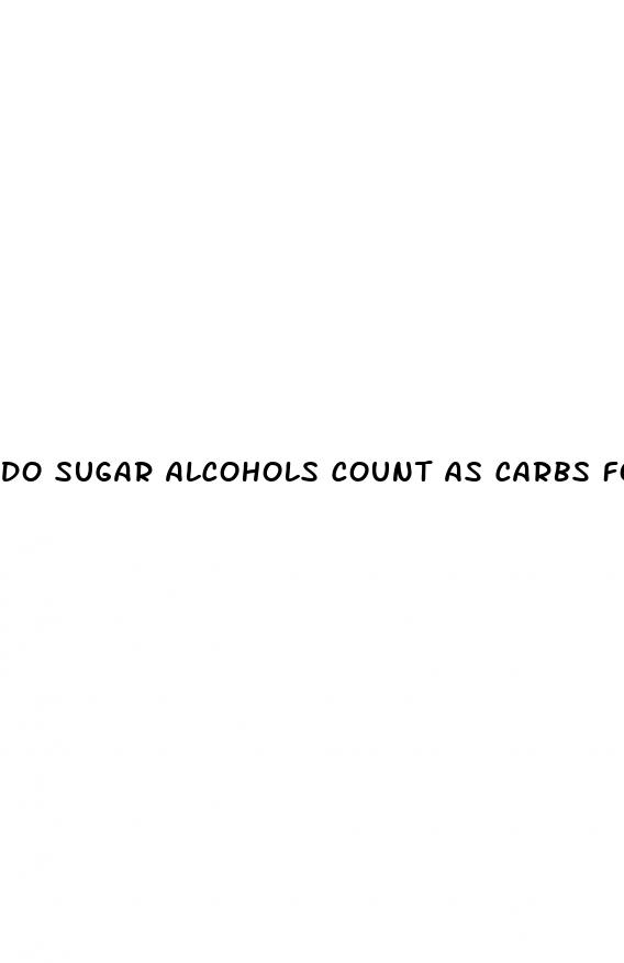 do sugar alcohols count as carbs for diabetes