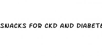 snacks for ckd and diabetes