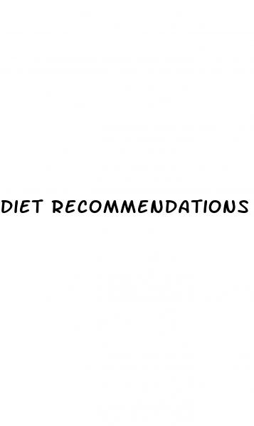 diet recommendations for diabetes