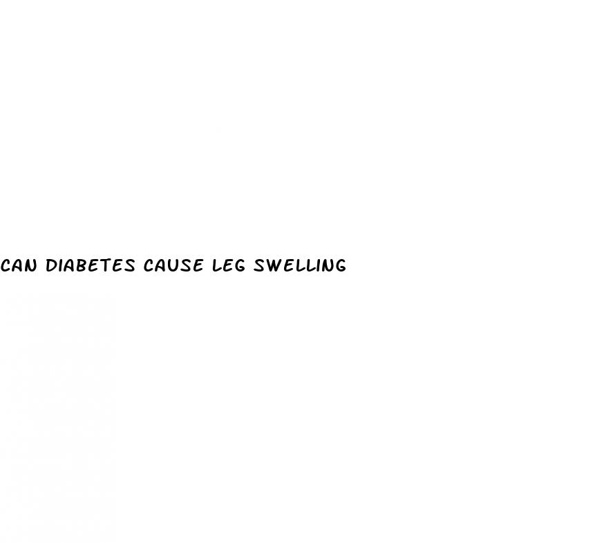 can diabetes cause leg swelling