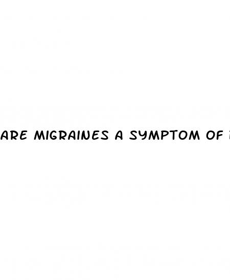 are migraines a symptom of diabetes