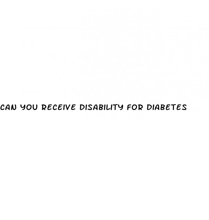 can you receive disability for diabetes