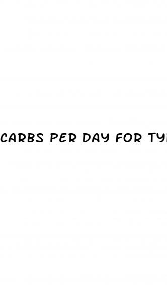 carbs per day for type 2 diabetes