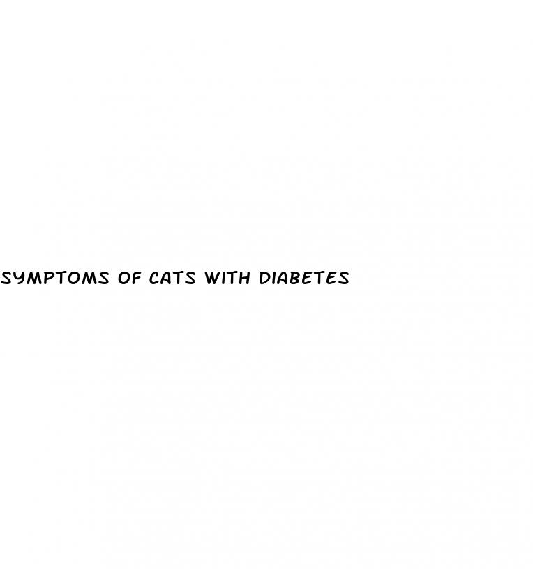 symptoms of cats with diabetes