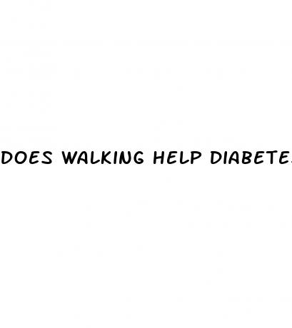 does walking help diabetes