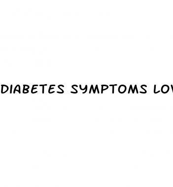 diabetes symptoms low blood sugar