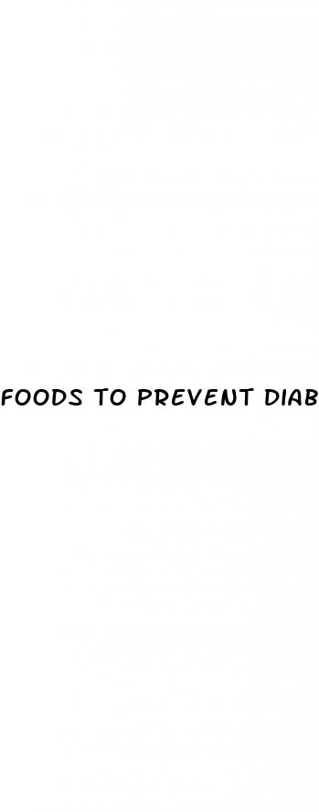 foods to prevent diabetes