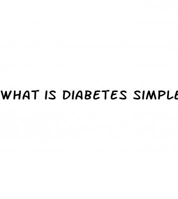 what is diabetes simple definition