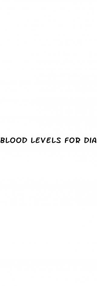 blood levels for diabetes
