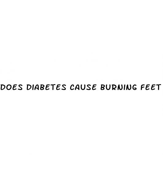 does diabetes cause burning feet