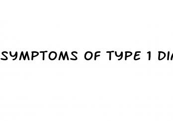 symptoms of type 1 diabetes vs type 2