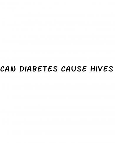 can diabetes cause hives