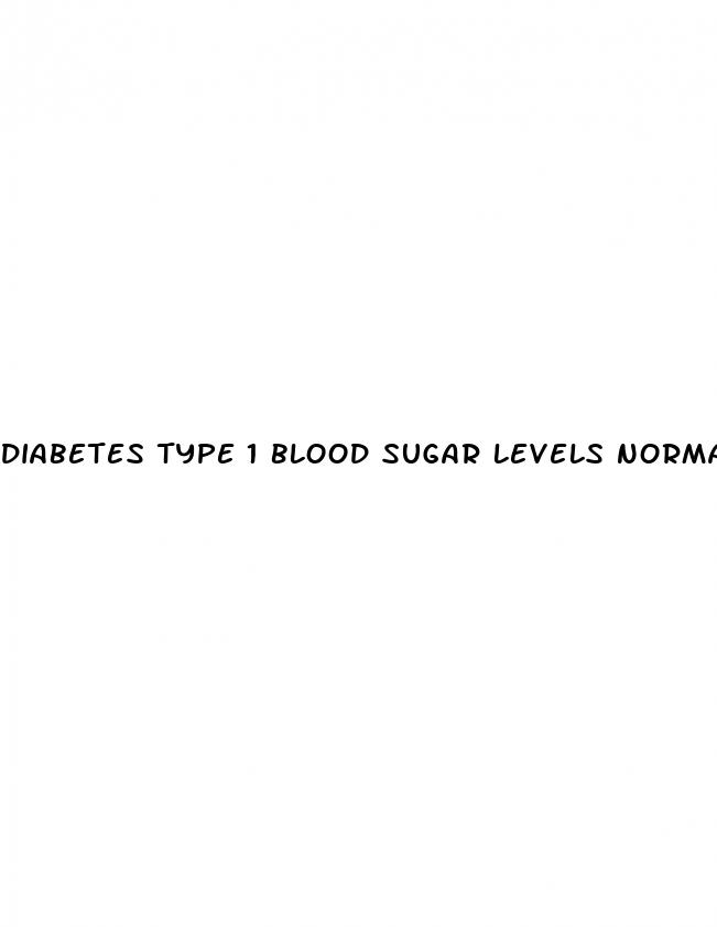 diabetes type 1 blood sugar levels normal level