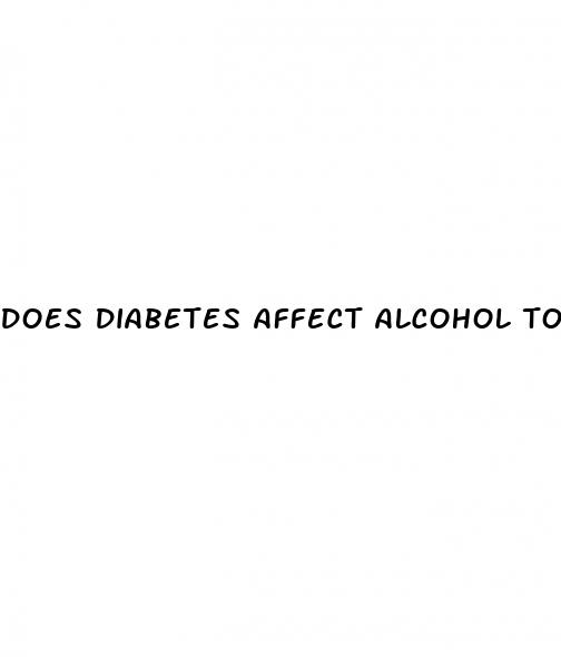 does diabetes affect alcohol tolerance