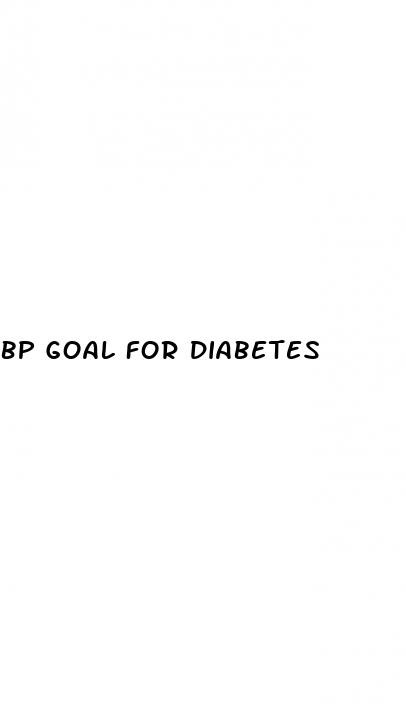 bp goal for diabetes