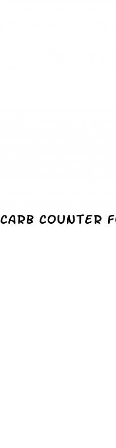 carb counter for diabetes