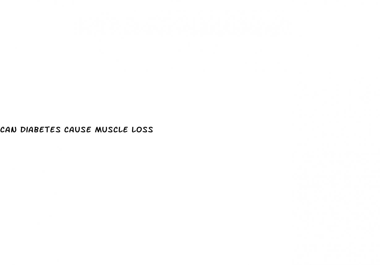 can diabetes cause muscle loss