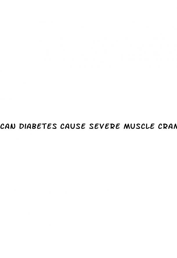 can diabetes cause severe muscle cramps