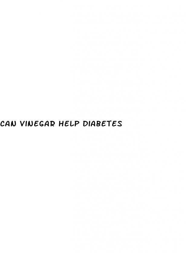 can vinegar help diabetes
