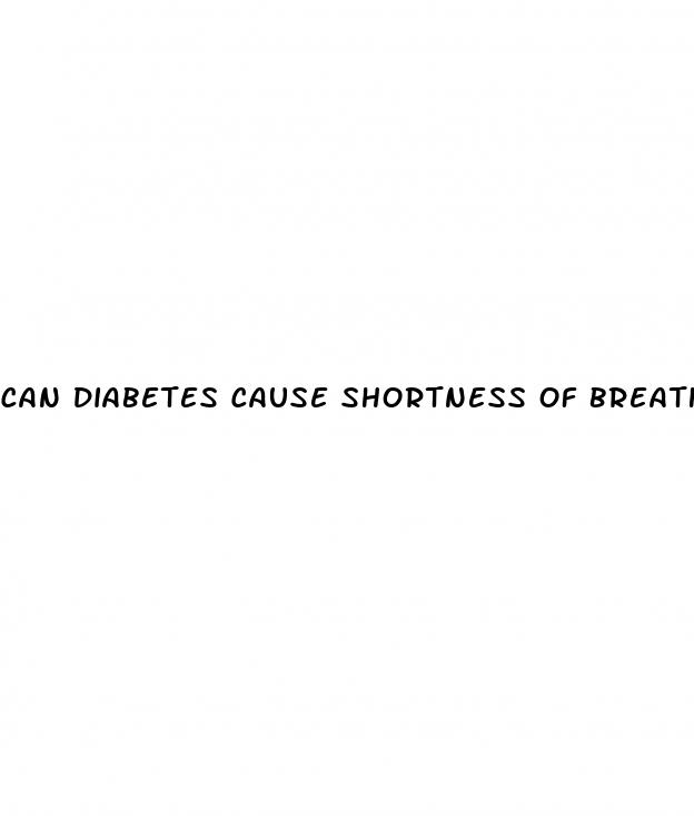 can diabetes cause shortness of breath
