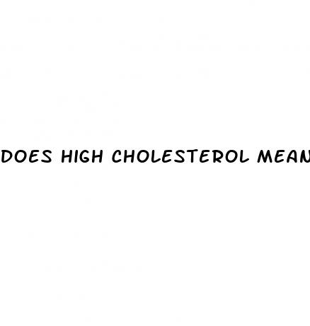 does high cholesterol mean diabetes