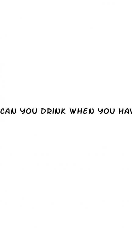 can you drink when you have diabetes