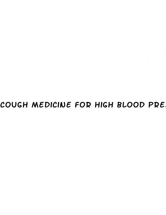 cough medicine for high blood pressure and diabetes