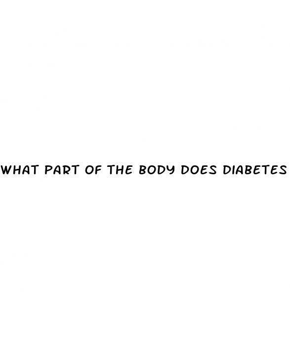 what part of the body does diabetes affect