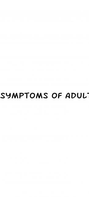 symptoms of adult diabetes