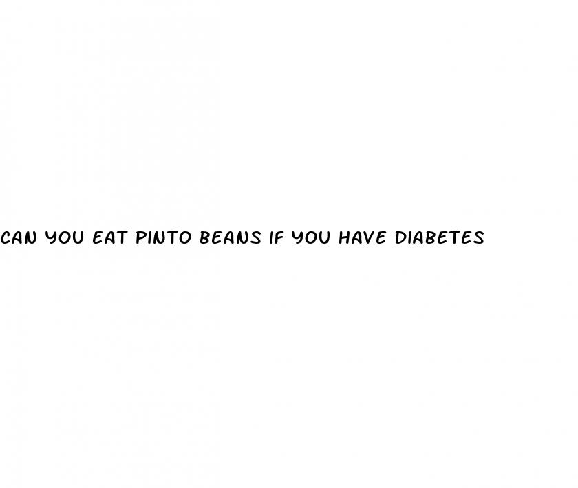 can you eat pinto beans if you have diabetes