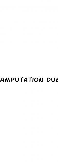amputation due to diabetes