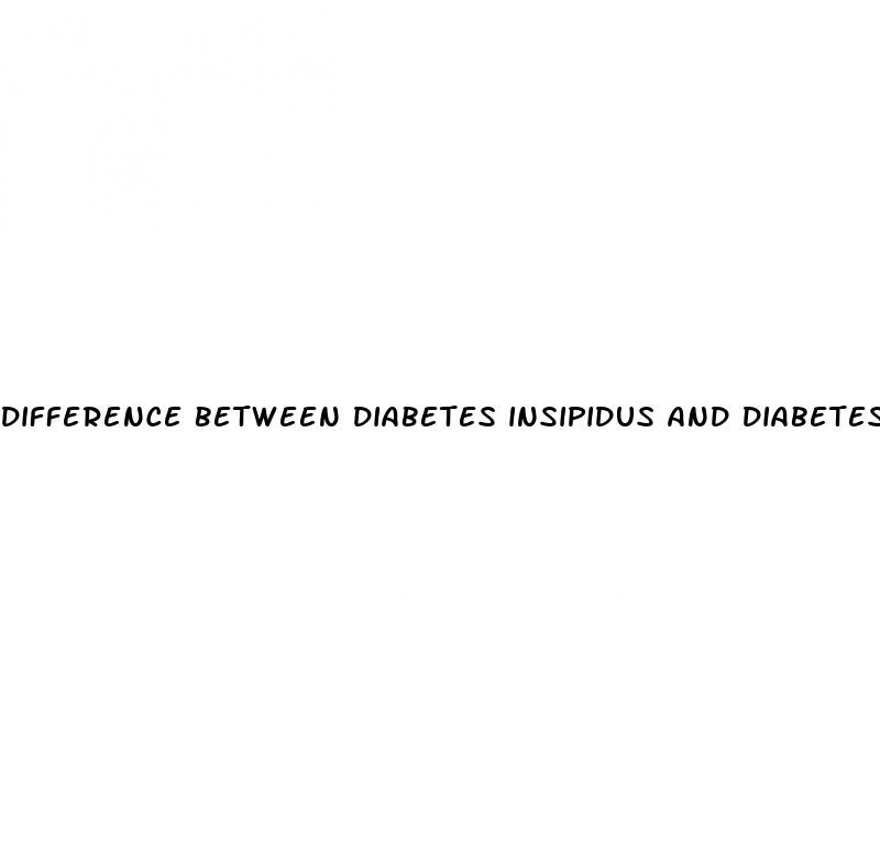 difference between diabetes insipidus and diabetes mellitus