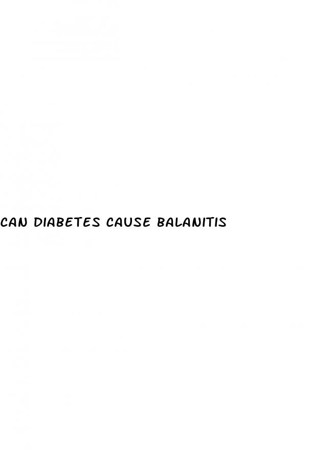 can diabetes cause balanitis