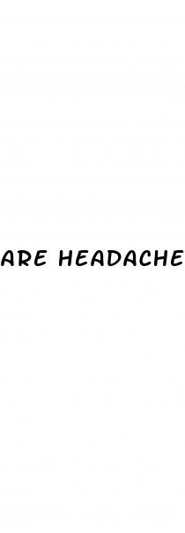 are headaches a symptom of diabetes