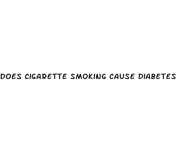 does cigarette smoking cause diabetes