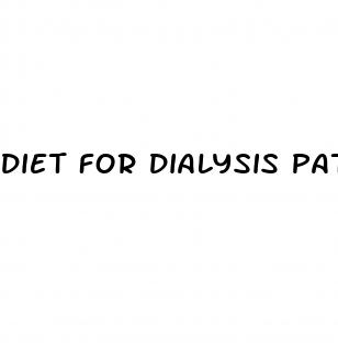 diet for dialysis patients with diabetes