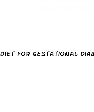 diet for gestational diabetes
