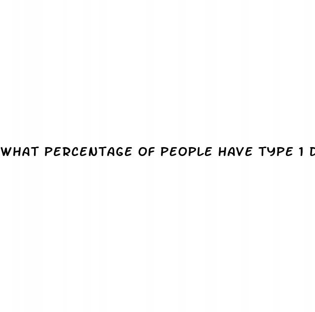 what percentage of people have type 1 diabetes