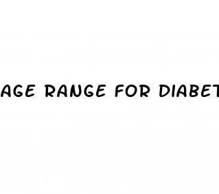 age range for diabetes