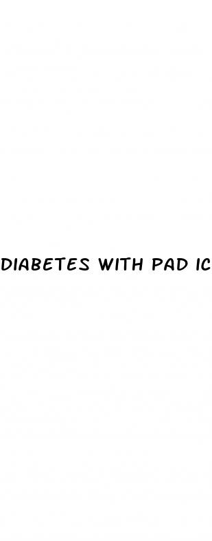 diabetes with pad icd 10