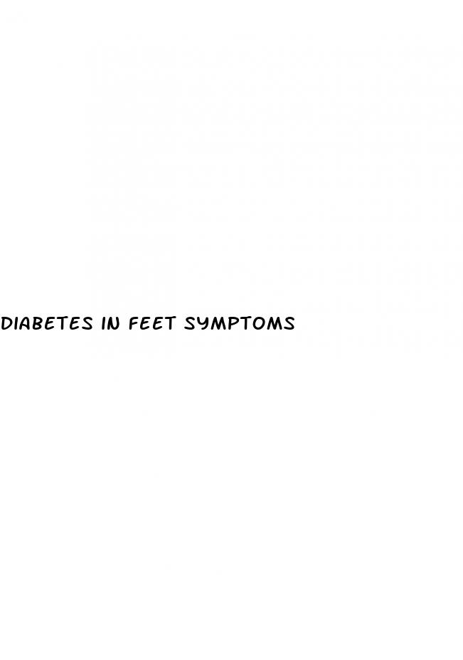 diabetes in feet symptoms