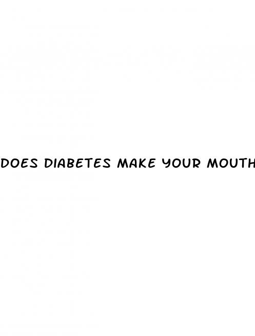 does diabetes make your mouth dry