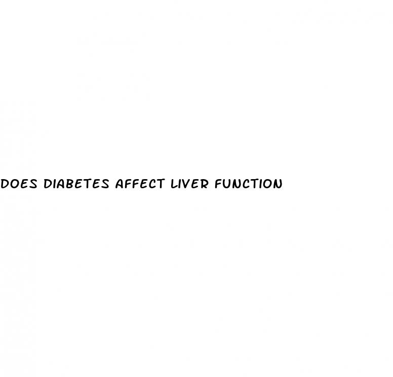 does diabetes affect liver function